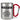 Ich arbeite voll. Ich auch – anders sind die Kollegen nicht zu ertragen – Karabinerbecher 330 ml – Silber/Rot – Ohne Deckel – Ansicht 1 #farbe_silber-rot