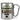 Traue keiner Krankenschwester, die heute noch keinen Kaffee hatte – Karabinerbecher 330 ml – Silber/Silber – Ohne Deckel – Ansicht 1 #farbe_silber-silber