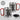 Play hard or go home – Karabinerbecher 330 ml – Silber/Rot – Mit Deckel – Ansicht 3 #farbe_silber-rot