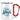 Lieblings-Lehrer – Karabinerbecher 330 ml – Weiß/Rot – Ohne Deckel – Ansicht 1 #farbe_weiss-rot