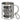 Arbeiten ist wie Kacken: Du gehst, weil du musst – Edelstahlbecher 400 ml – Silber – Mit Karabiner – Ansicht 1 #farbe_silber