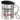 Durchhalten – später gibt es Wein – Edelstahlbecher 400 ml – Silber – Mit Deckel und Karabiner – Ansicht 1 #farbe_silber