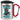 Anti-Stress Tasse für Physiotherapeuten – Karabinerbecher 330 ml – Silber/Rot – Mit Deckel – Ansicht 1 #farbe_silber-rot