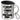 Wer morgen noch weiß, was heute passiert, war nicht richtig dabei – Edelstahlbecher 400 ml – Silber – Mit Deckel und Karabiner – Ansicht 1 #farbe_silber