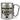 Traue keinem Assistenten, der heute noch keinen Kaffee hatte – Karabinerbecher 330 ml – Silber/Silber – Ohne Deckel – Ansicht 1 #farbe_silber-silber
