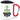 So sieht der beste Teamleiter der Welt aus! – Karabinerbecher 330 ml – Weiß/Rot – Mit Deckel – Ansicht 1 #farbe_weiss-rot