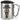 Guck mich nicht in diesem Ton an – Karabinerbecher 330 ml – Silber/Silber – Mit Deckel – Ansicht 1 #farbe_silber-silber