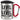 Level für Level – Karabinerbecher 330 ml – Silber/Rot – Mit Deckel – Ansicht 1 #farbe_silber-rot