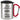 Abenteuer beginnen dort, wo Pläne enden – Karabinerbecher 330 ml – Silber/Rot – Mit Deckel – Ansicht 1 #farbe_silber-rot