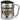 Traue keinem Steuerberater, der heute noch keinen Kaffee hatte – Karabinerbecher 330 ml – Silber/Silber – Mit Deckel – Ansicht 1 #farbe_silber-silber