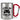 Level up your life – Karabinerbecher 330 ml – Silber/Rot – Ohne Deckel – Ansicht 1 #farbe_silber-rot