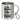 Ich habe zwei Titel: Mama und Oma – und ich rocke sie beide – Edelstahlbecher 400 ml – Silber – Mit Karabiner – Ansicht 1 #farbe_silber