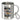 Sei mutig, stolz und du selbst – Edelstahlbecher 400 ml – Silber – Mit Karabiner – Ansicht 1 #farbe_silber