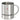 Rudolph im Schneesturm – Edelstahlbecher 400 ml – Silber – Ohne Deckel und Karabiner – Ansicht 1 #farbe_silber