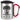 Schonend behandeln, das gute Stück ist 70 Jahre – Karabinerbecher 330 ml – Silber/Rot – Mit Deckel – Ansicht 1 #farbe_silber-rot