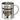 Traue keinem Psychologen, der heute noch keinen Kaffee hatte – Edelstahlbecher 400 ml – Silber – Ohne Deckel und Karabiner – Ansicht 1 #farbe_silber
