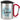 Lieblings-Trainer – Karabinerbecher 330 ml – Silber/Rot – Mit Deckel – Ansicht 1 #farbe_silber-rot