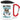 Anti-Stress Tasse für Zahnärzte – Karabinerbecher 330 ml – Weiß/Rot – Mit Deckel – Ansicht 1 #farbe_weiss-rot
