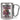 Anti-Stress Tasse für die Wechseljahre – Karabinerbecher 330 ml – Silber/Silber – Ohne Deckel – Ansicht 1 #farbe_silber-silber