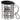 Lieber 1000 Sterne am Himmel als 5 Sterne im Hotel – Edelstahlbecher 400 ml – Silber – Mit Deckel und Karabiner – Ansicht 1 #farbe_silber