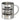 Ich bin Fitnesstrainer, was ist deine Superkraft? – Edelstahlbecher 400 ml – Silber – Ohne Deckel und Karabiner – Ansicht 1 #farbe_silber