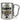 Traue keinem Camper, der heute noch keinen Kaffee hatte – Karabinerbecher 330 ml – Silber/Silber – Ohne Deckel – Ansicht 1 #farbe_silber-silber