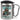 Anti-Stress Tasse für den Kundenservice – Karabinerbecher 330 ml – Silber/Silber – Mit Deckel – Ansicht 1 #farbe_silber-silber
