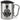 So sieht die beste Teamleiterin der Welt aus! – Karabinerbecher 330 ml – Silber/Silber – Mit Deckel – Ansicht 1 #farbe_silber-silber