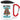 Anti-Stress Tasse fürs Häkeln – Karabinerbecher 330 ml – Weiß/Rot – Mit Deckel – Ansicht 1 #farbe_weiss-rot
