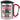 Anti-Stress Tasse für die Prüfungsphase – Karabinerbecher 330 ml – Silber/Rot – Mit Deckel – Ansicht 1 #farbe_silber-rot