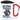 Anti-Stress Tasse für Morgenmuffel – Karabinerbecher 330 ml – Weiß/Rot – Mit Deckel – Ansicht 1 #farbe_weiss-rot