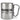 Ich atme ein – ich raste aus – Karabinerbecher 330 ml – Silber/Silber – Ohne Deckel – Ansicht 1 #farbe_silber-silber