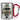 Traue keinem Läufer, der heute noch keinen Kaffee hatte – Karabinerbecher 330 ml – Silber/Rot – Ohne Deckel – Ansicht 1 #farbe_silber-rot