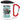 Anti-Stress Tasse für Content Creator – Karabinerbecher 330 ml – Weiß/Rot – Mit Deckel – Ansicht 1 #farbe_weiss-rot