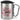 Lieblings-Tante – Karabinerbecher 330 ml – Silber/Silber – Mit Deckel – Ansicht 1 #farbe_silber-silber