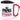Papas Prinzessin – Karabinerbecher 330 ml – Weiß/Rot – Mit Deckel – Ansicht 1 #farbe_weiss-rot