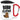 Bobr kurwa – Karabinerbecher 330 ml – Weiß/Rot – Mit Deckel – Ansicht 1 #farbe_weiss-rot