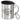 Gib mir den Glühwein und niemand wird verletzt – Edelstahlbecher 400 ml – Silber – Mit Deckel und Karabiner – Ansicht 1 #farbe_silber