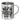 Du bist nicht du, wenn Koffein fehlt – Edelstahlbecher 400 ml – Silber – Ohne Deckel und Karabiner – Ansicht 1 #farbe_silber
