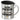 Ich bin Postbotin, was ist deine Superkraft? – Edelstahlbecher 400 ml – Silber – Mit Deckel – Ansicht 1 #farbe_silber