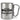 Campingbecher personalisiert mit Namen – Karabinerbecher 330 ml – Silber/Silber – Ohne Deckel – Ansicht 1 #farbe_silber-silber