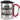 Ich bin Zahnarzt, was ist deine Superkraft? – Karabinerbecher 330 ml – Silber/Rot – Mit Deckel – Ansicht 1 #farbe_silber-rot