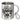 Endlich Schulkind – personalisiert – Edelstahlbecher 400 ml – Silber – Mit Karabiner – Ansicht 1 #farbe_silber