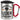 Bundesinstitut für leckeres Käffchen – Karabinerbecher 330 ml – Silber/Rot – Mit Deckel – Ansicht 1 #farbe_silber-rot