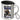 Anti-Stress Tasse für Fitnesstrainer – Edelstahlbecher 400 ml – Silber – Mit Deckel und Karabiner – Ansicht 1 #farbe_silber