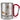Gans gechillt – Karabinerbecher 330 ml – Silber/Rot – Ohne Deckel – Ansicht 1 #farbe_silber-rot