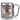 Anti-Stress Tasse für Hochzeitsplaner – Karabinerbecher 330 ml – Silber/Silber – Ohne Deckel – Ansicht 1 #farbe_silber-silber