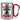 Eine Superheldin ohne Umhang nennt man Mama – Karabinerbecher 330 ml – Silber/Rot – Ohne Deckel – Ansicht 1 #farbe_silber-rot