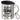 Endlich Schulkind für Jungen – personalisiert – Edelstahlbecher 400 ml – Silber – Mit Deckel und Karabiner – Ansicht 1 #farbe_silber