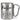 Kaffee, weil es für Bier zu früh ist – Karabinerbecher 330 ml – Silber/Silber – Ohne Deckel – Ansicht 1 #farbe_silber-silber